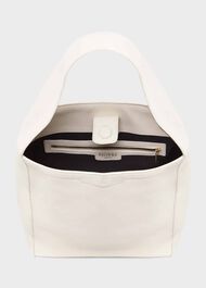 Filey Hobo Bag, White, hi-res