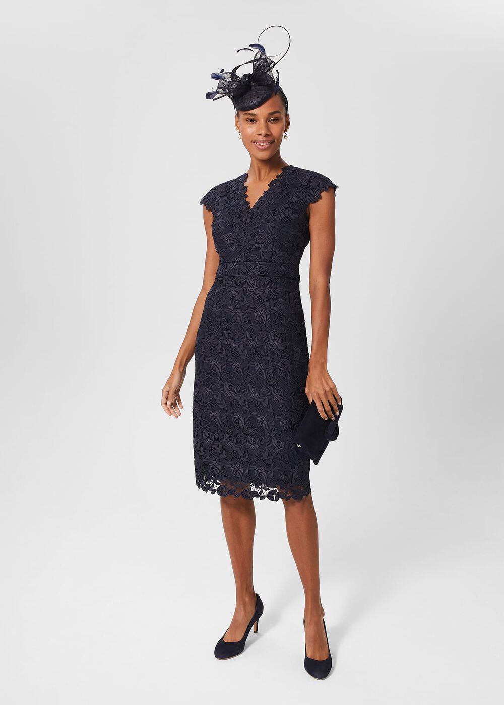 Alya Fascinator, Midnight, hi-res