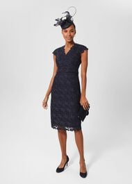 Alya Fascinator, Midnight, hi-res