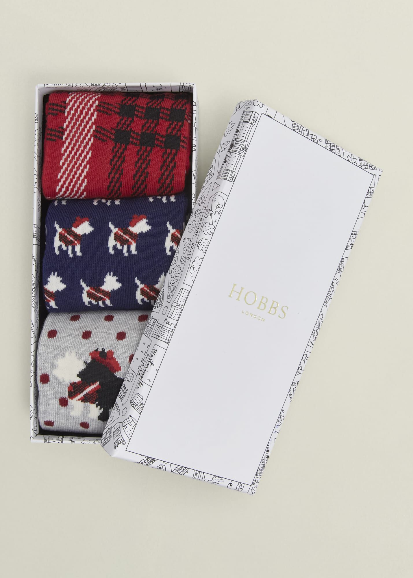 ★Hobbs London★ ウェスティ ドッグ ソックス セット 靴下 ☆Hobbs London☆ ウェスティ ドッグ ソックス セット 靴下
