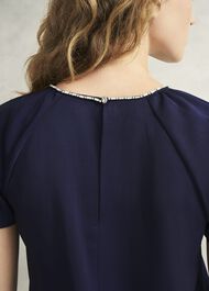 Lulu Embellished Top, Midnight, hi-res
