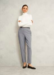 Mischa Roll Neck Top, Hobbs Ivory, hi-res