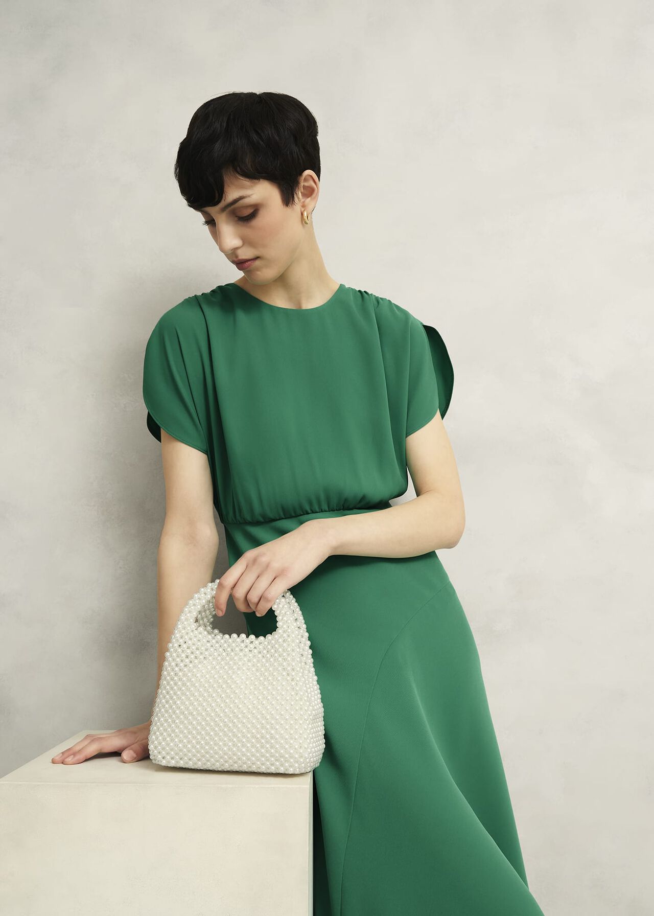 Hampton Dress, Viridian Green, hi-res