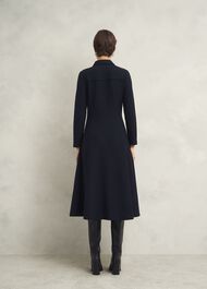 Angie Ponte Dress, Navy, hi-res
