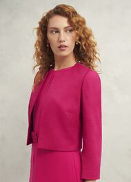 Elize Textured Jacket, Zinnia Pink, hi-res