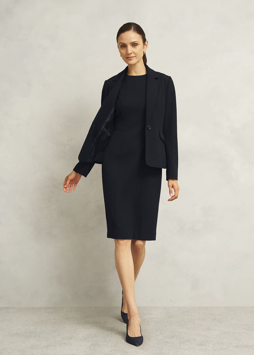 Petite Ivy Dress, Navy, hi-res