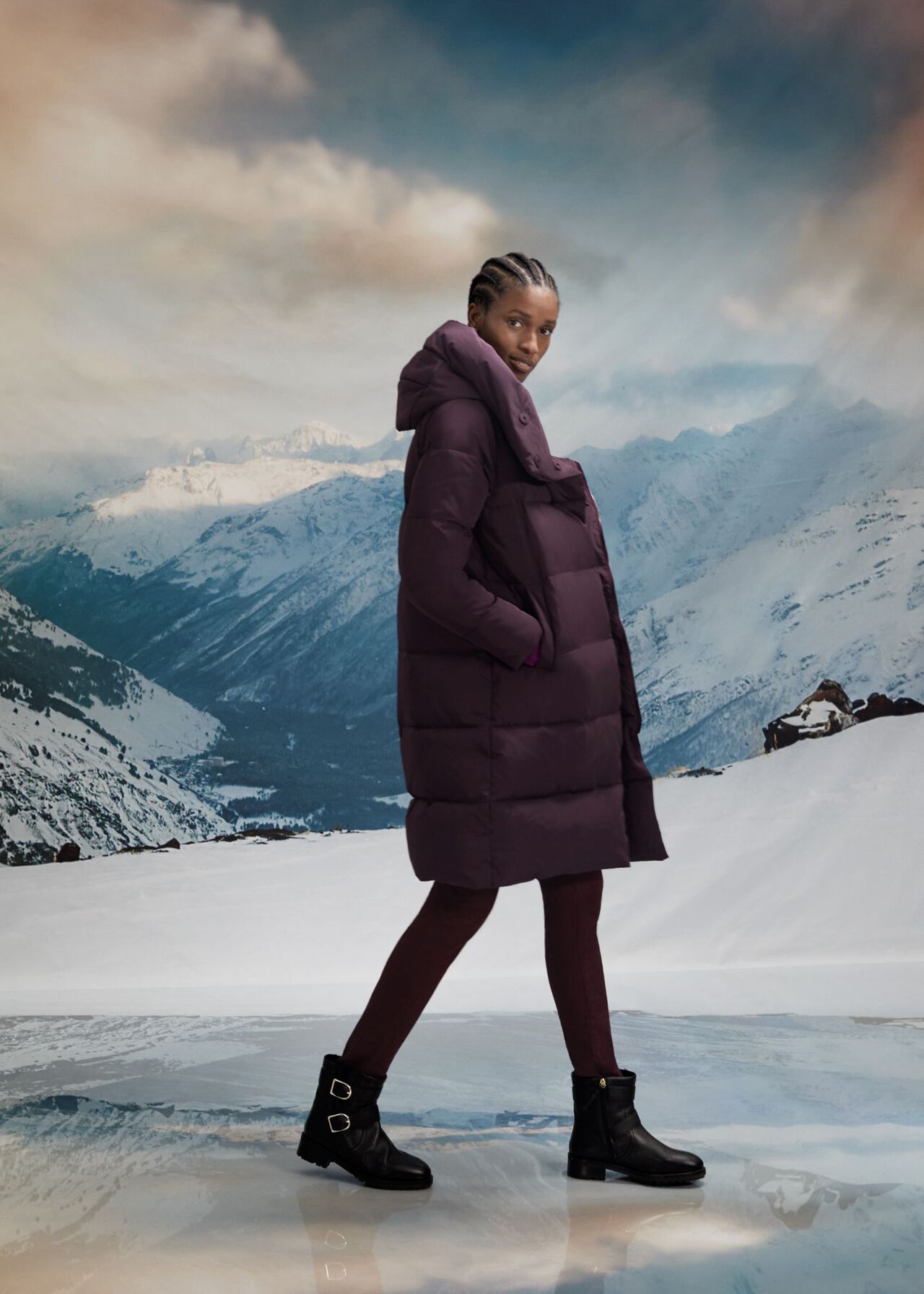 Heather Puffer Jacket Outfit, , hi-res