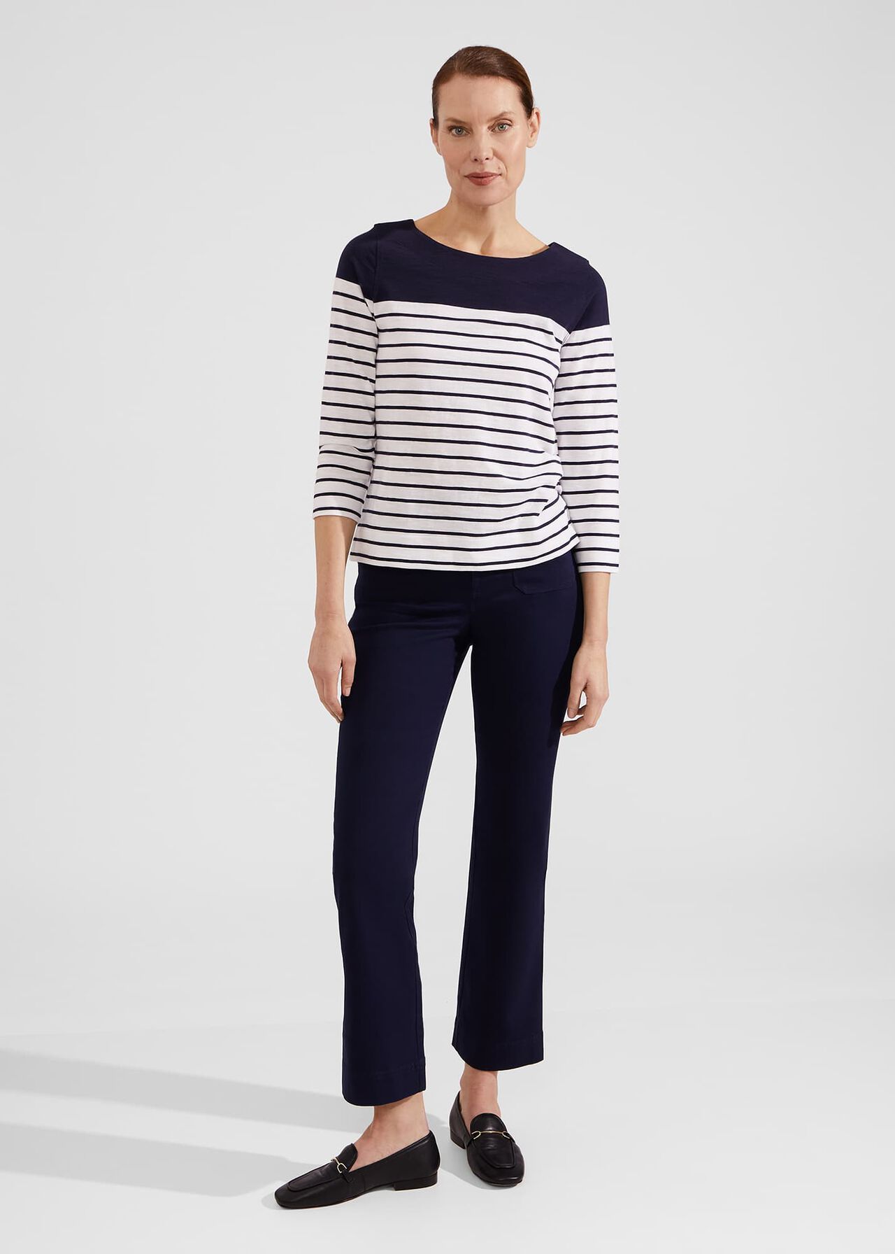 Avia Cotton Slub Striped T-Shirt | Hobbs US