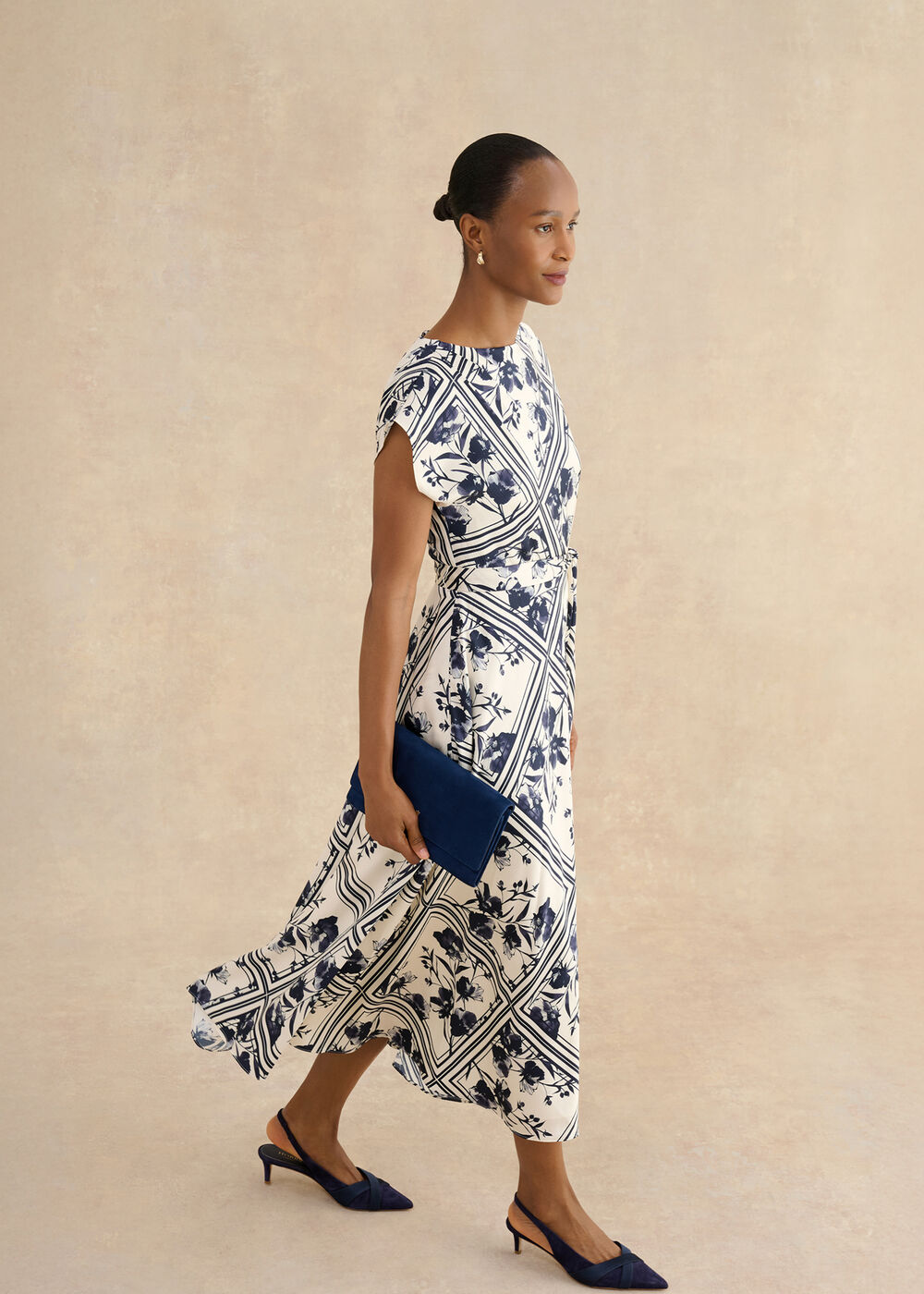 Latimer Dress, Cream Midnight, hi-res