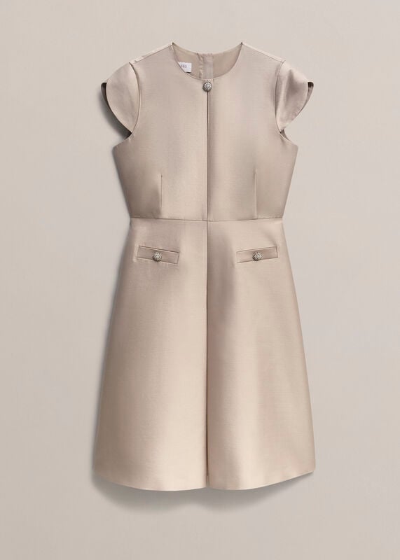 Avery Wool Silk Dress