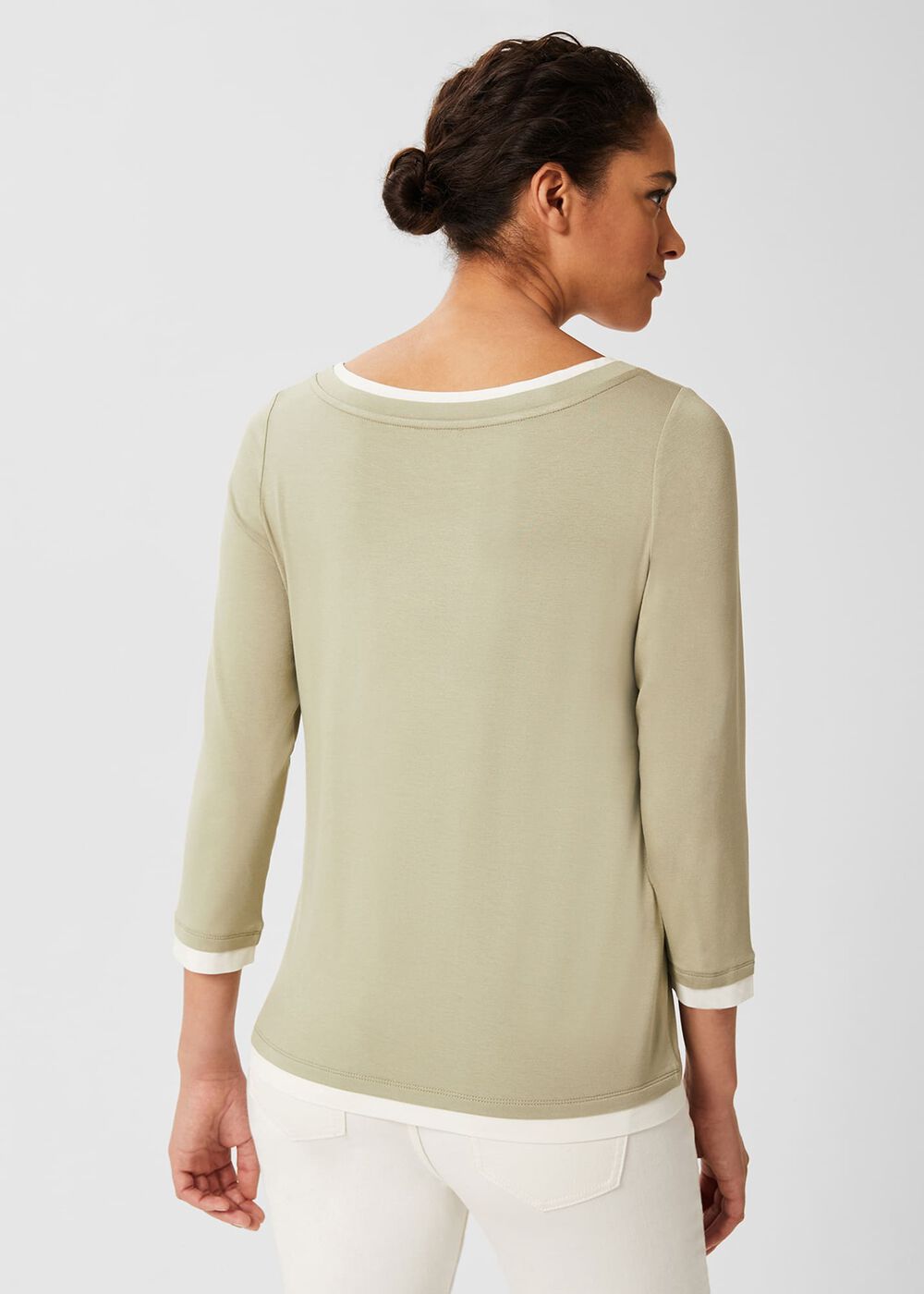 Delaney Top, Green Ivory, hi-res