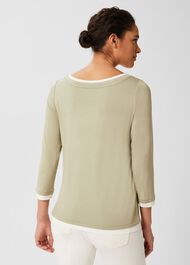 Delaney Top, Green Ivory, hi-res