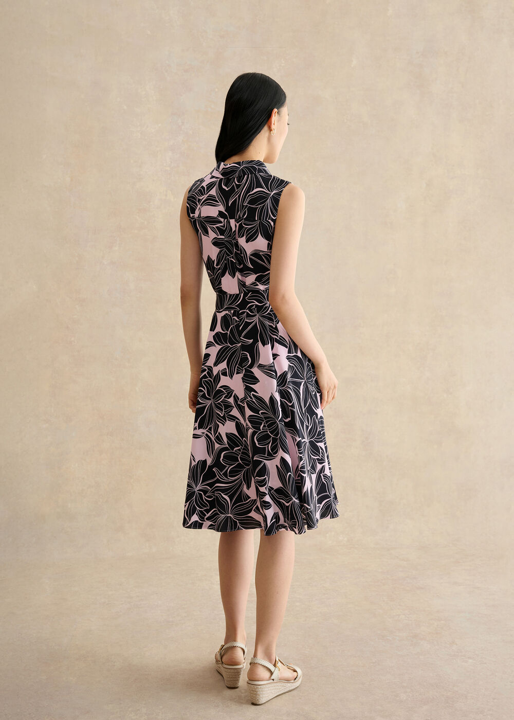 Bea Dress, Navy Pink, hi-res