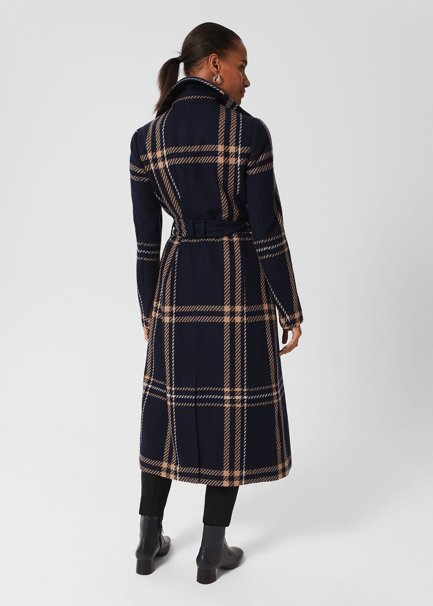 Hobbs tartan coat hotsell