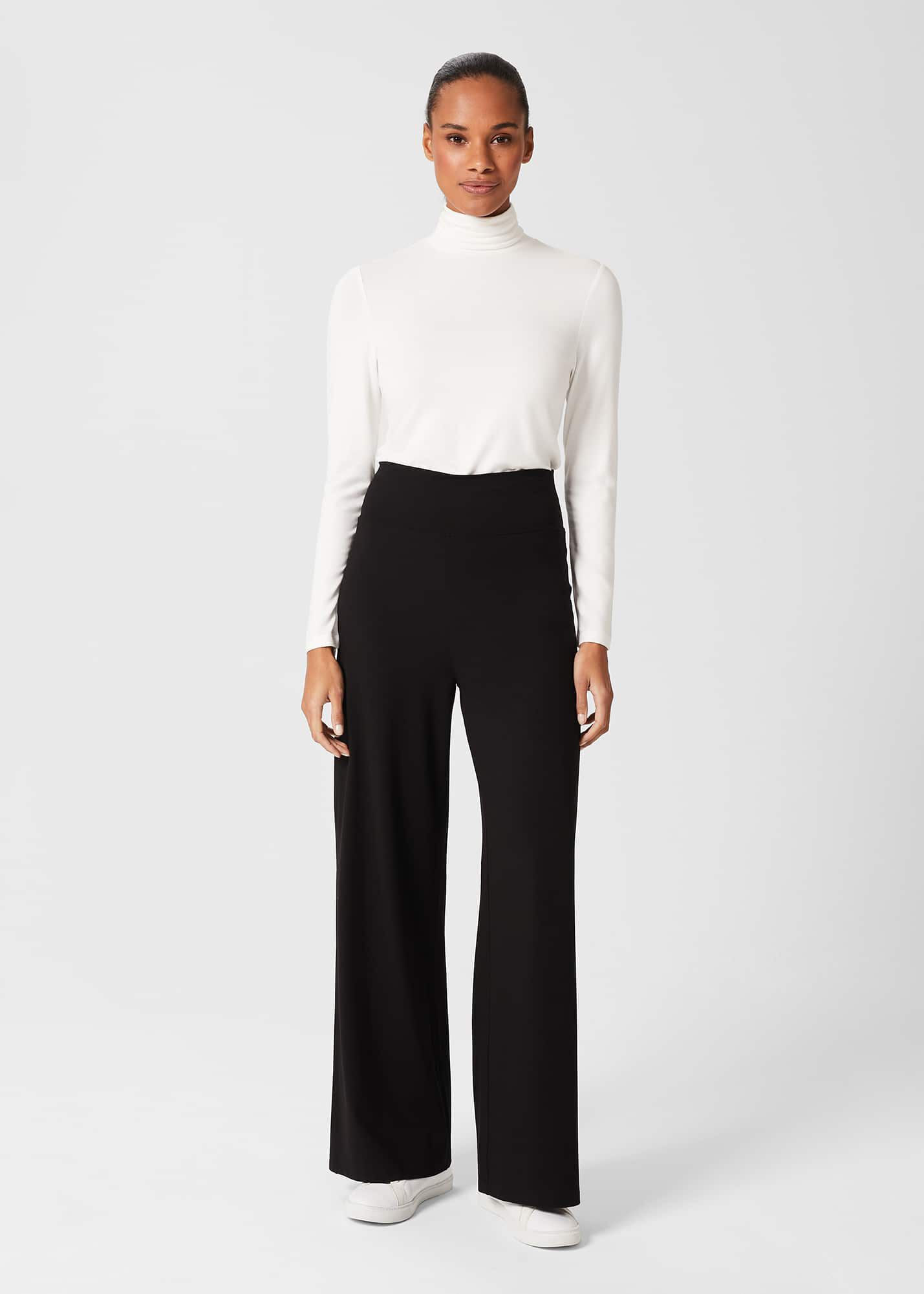 Dana Wide Leg Jersey Trousers