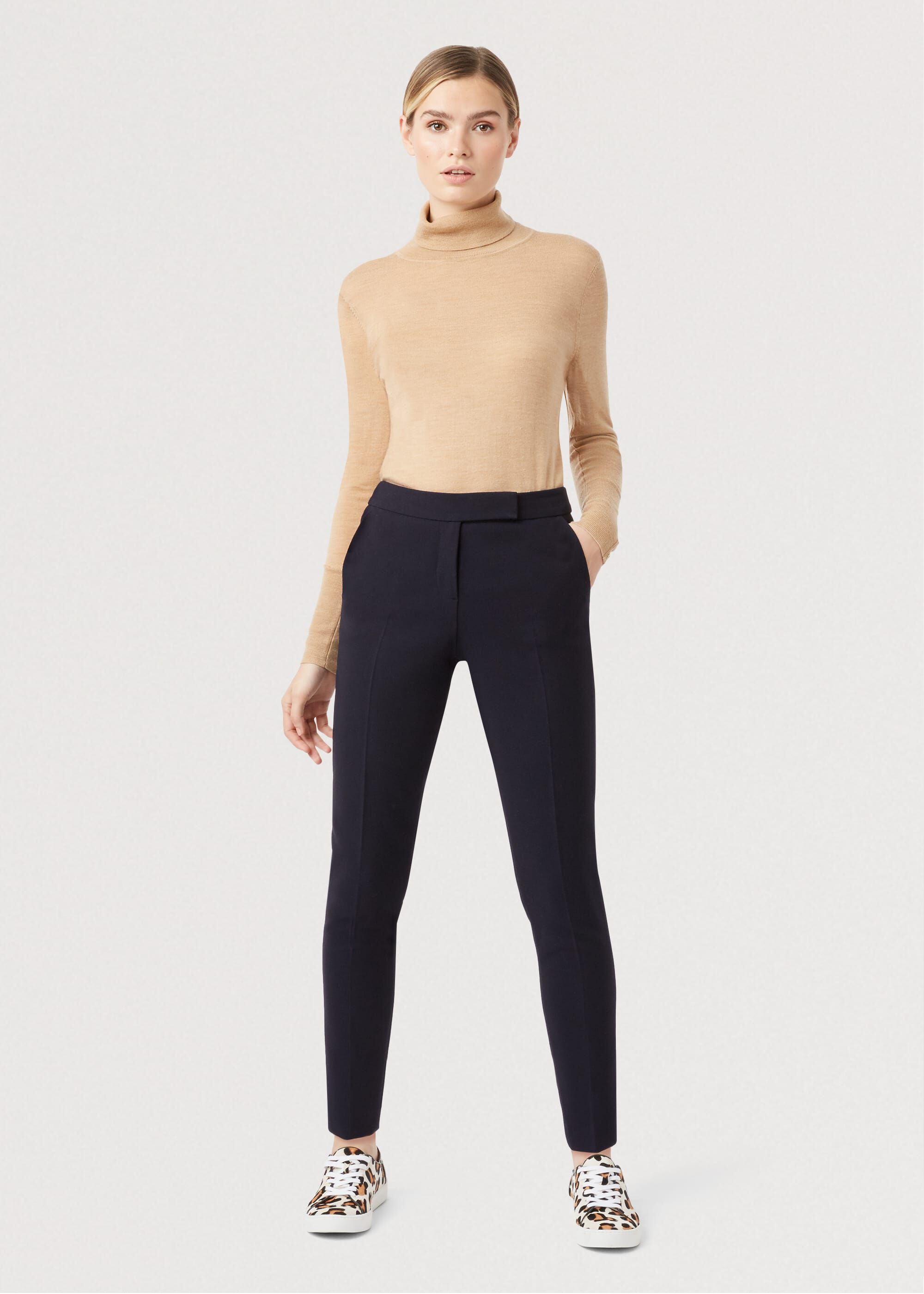 Petite Leila Slim trousers With Stretch 