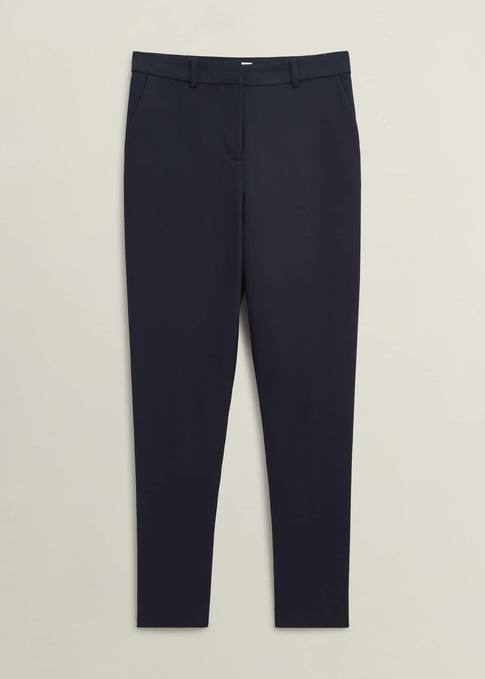 Petite Nicky Tapered Travel Trousers, Navy, hi-res