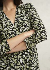 Petite Elosie Jersey Dress, Navy Multi, hi-res