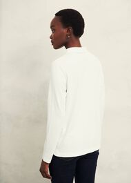 Gwen Collared Tunic Top, Hobbs Ivory, hi-res