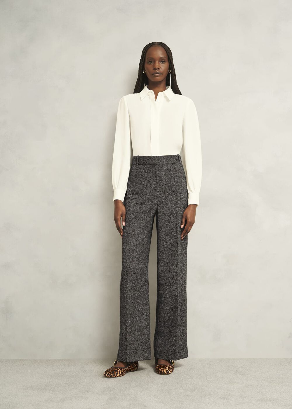 Blaire Wide Pants, Black Camel, hi-res