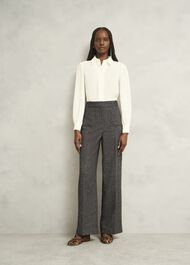 Blaire Wide Pants, Black Camel, hi-res