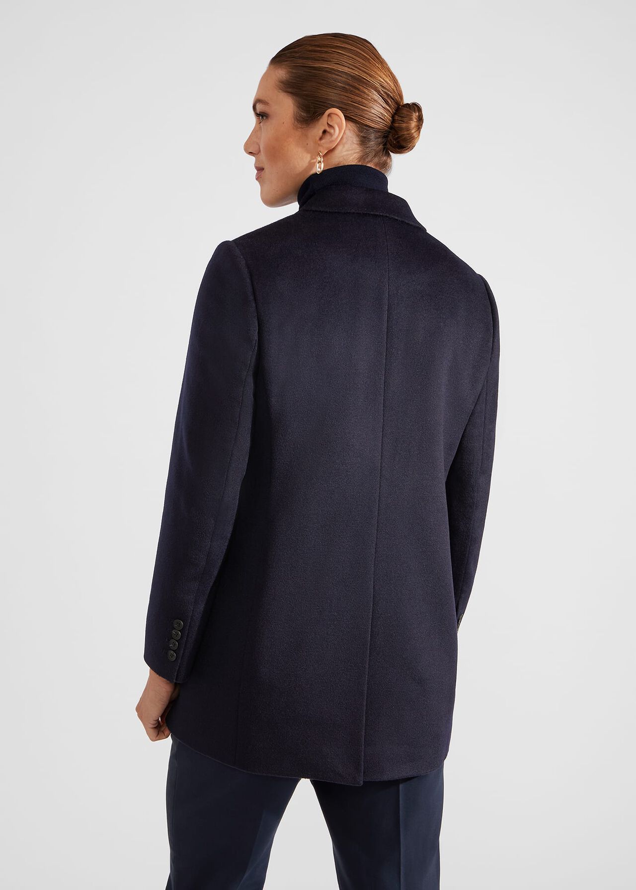 Skye Coat With Wool, Navy, hi-res