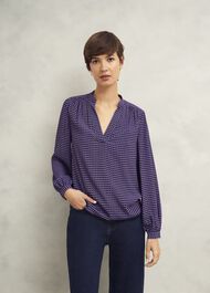 Mila Blouse, Purple Multi, hi-res
