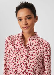 Lillian Blouse, Pink Multi, hi-res