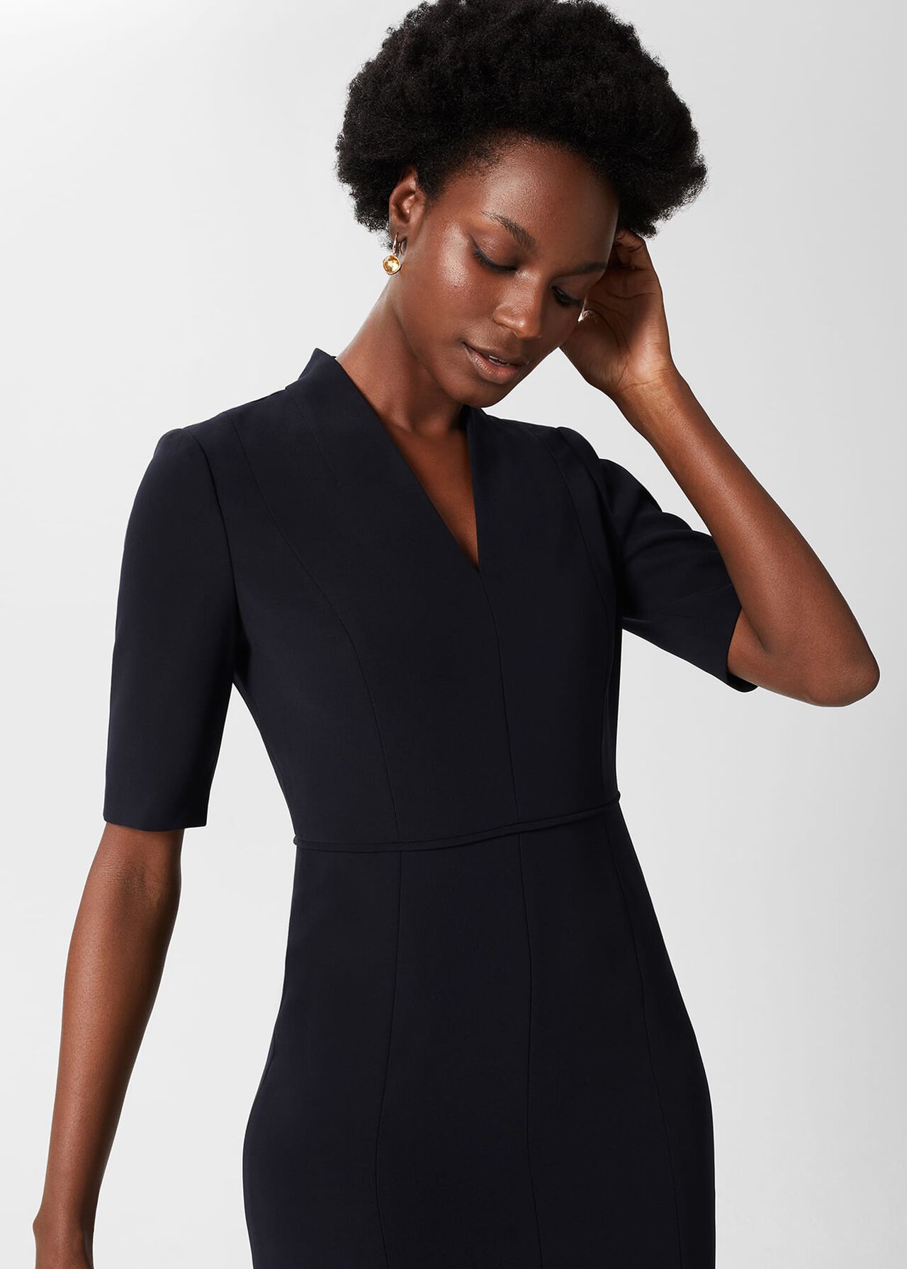 Abi Dress, Navy, hi-res