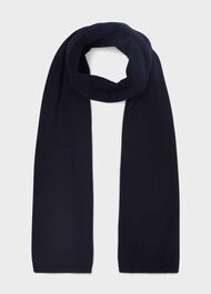 Mabel Cashmere Scarf, Navy, hi-res
