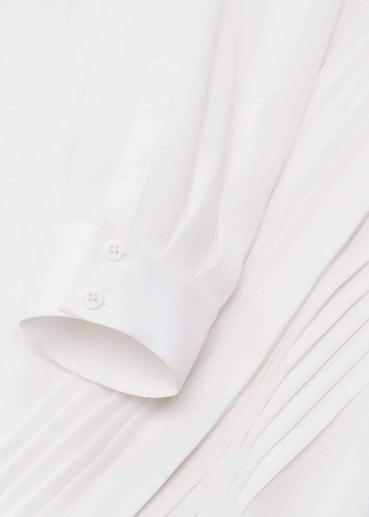 Elaine Pleat Shirt, Ivory, hi-res