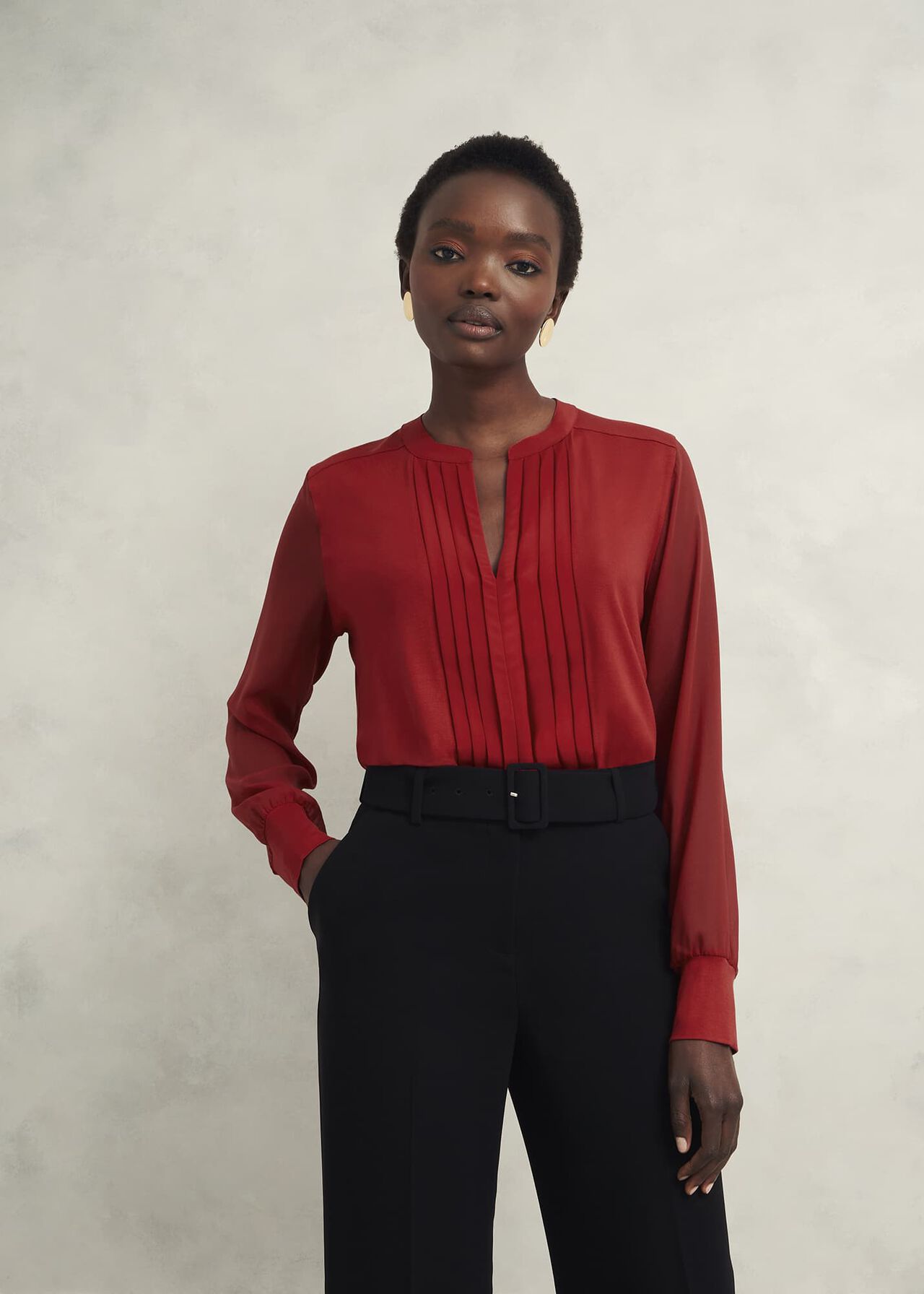 Red Women Maxi Linen Skirt 2595# Red Women Maxi Linen Skirt 2595#