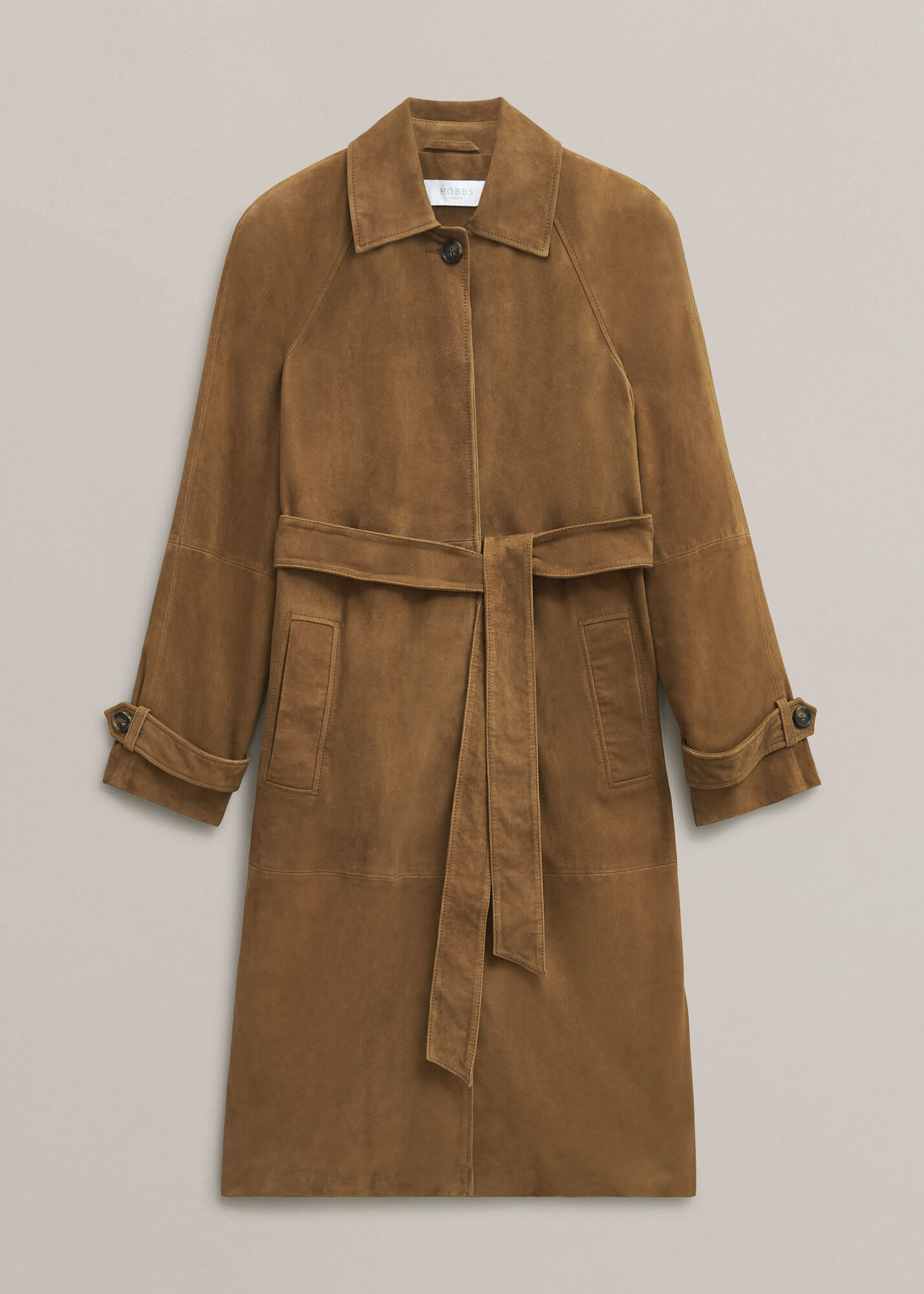 Oakley Suede Trench Coat | Hobbs US |