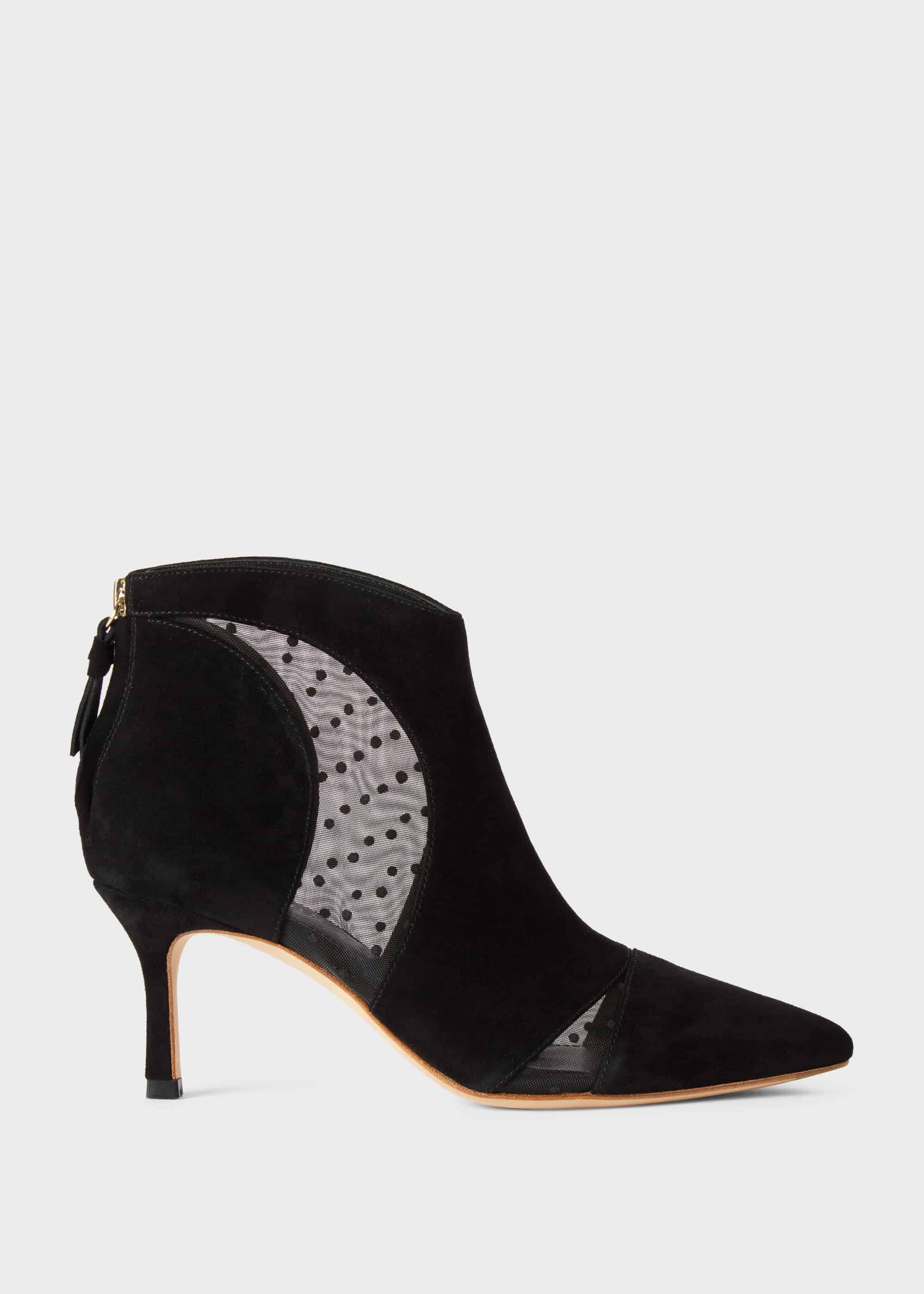 suede stiletto ankle boots