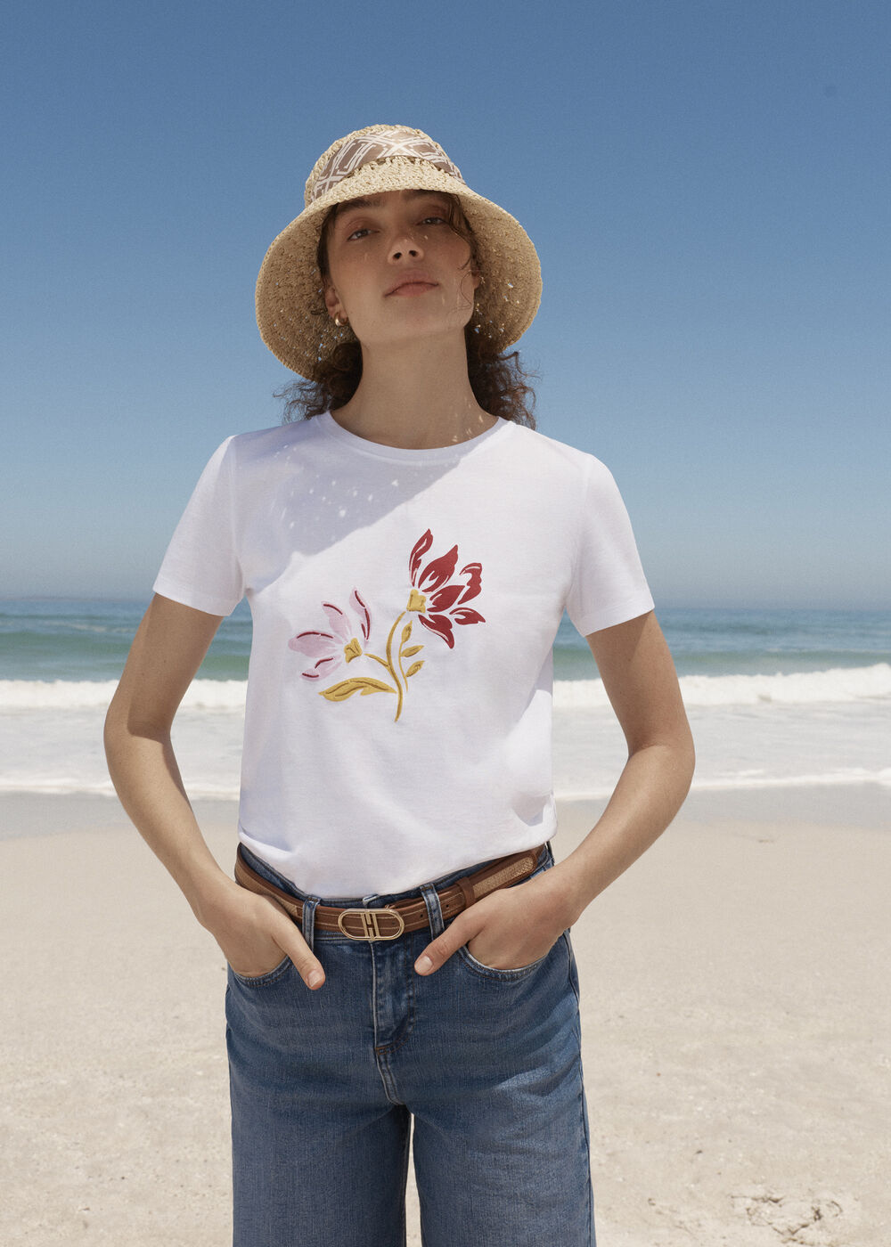 Pixie Printed Embroidered T-shirt
