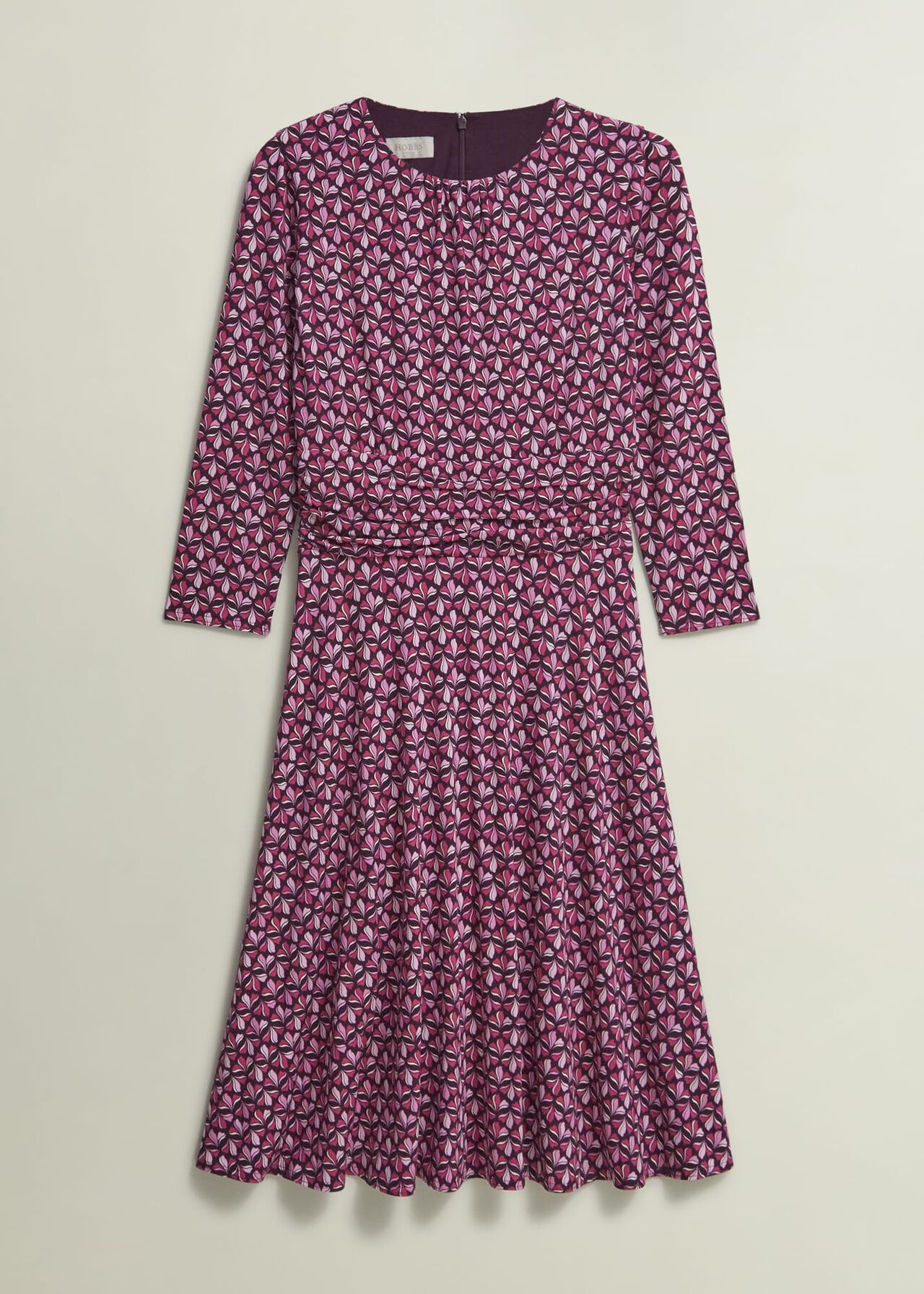 Petite Bayview Jersey Dress, Pink Multi, hi-res