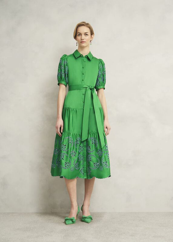 Rosette Broderie Dress