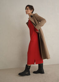Claudia Knitted Dress, Pepper Red, hi-res