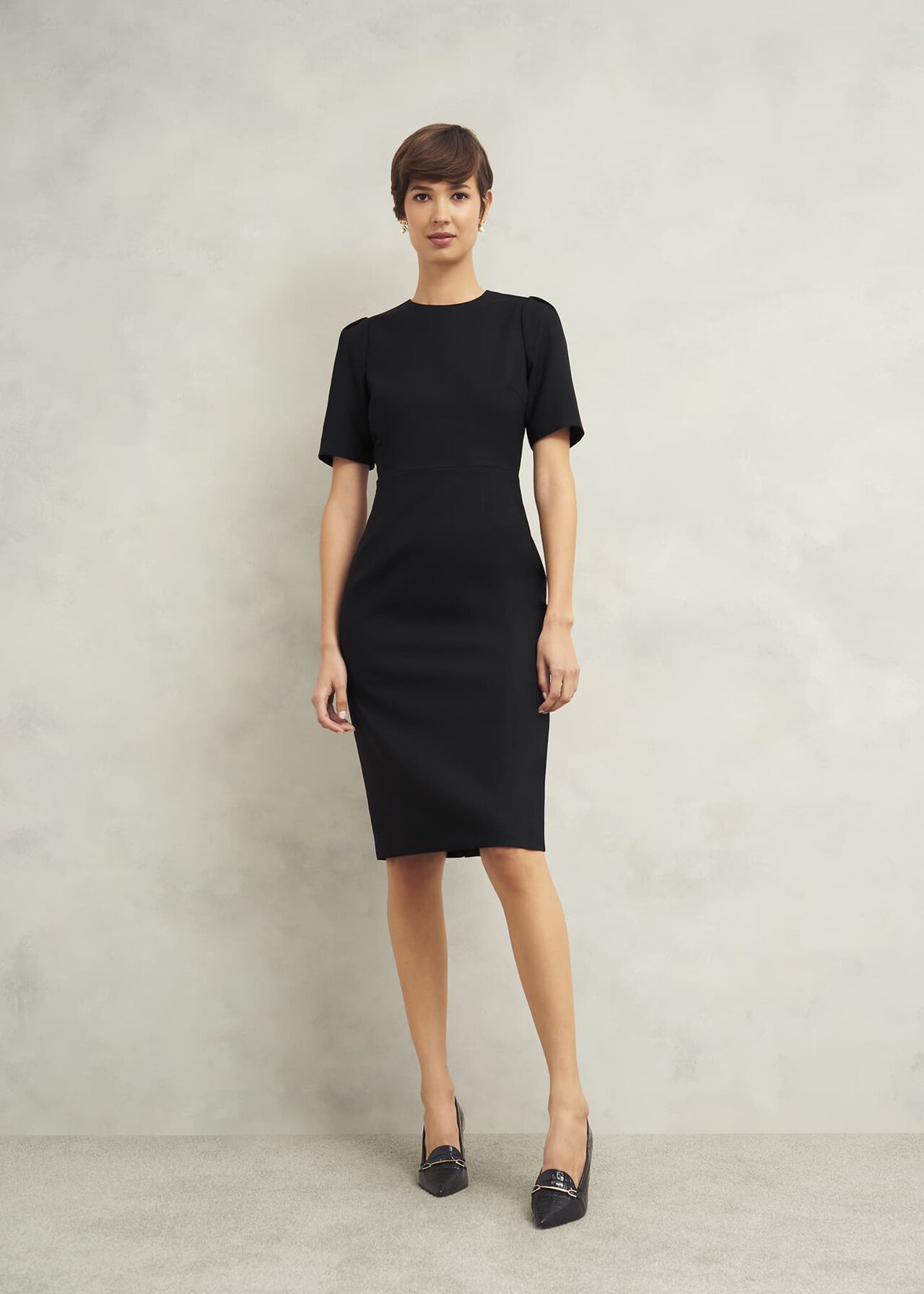 Casey Dress With Wool, Black, hi-res