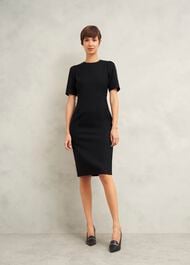 Casey Dress With Wool, Black, hi-res