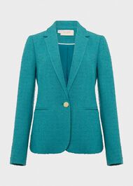 Amara Textured Jacket, Ocean Green, hi-res