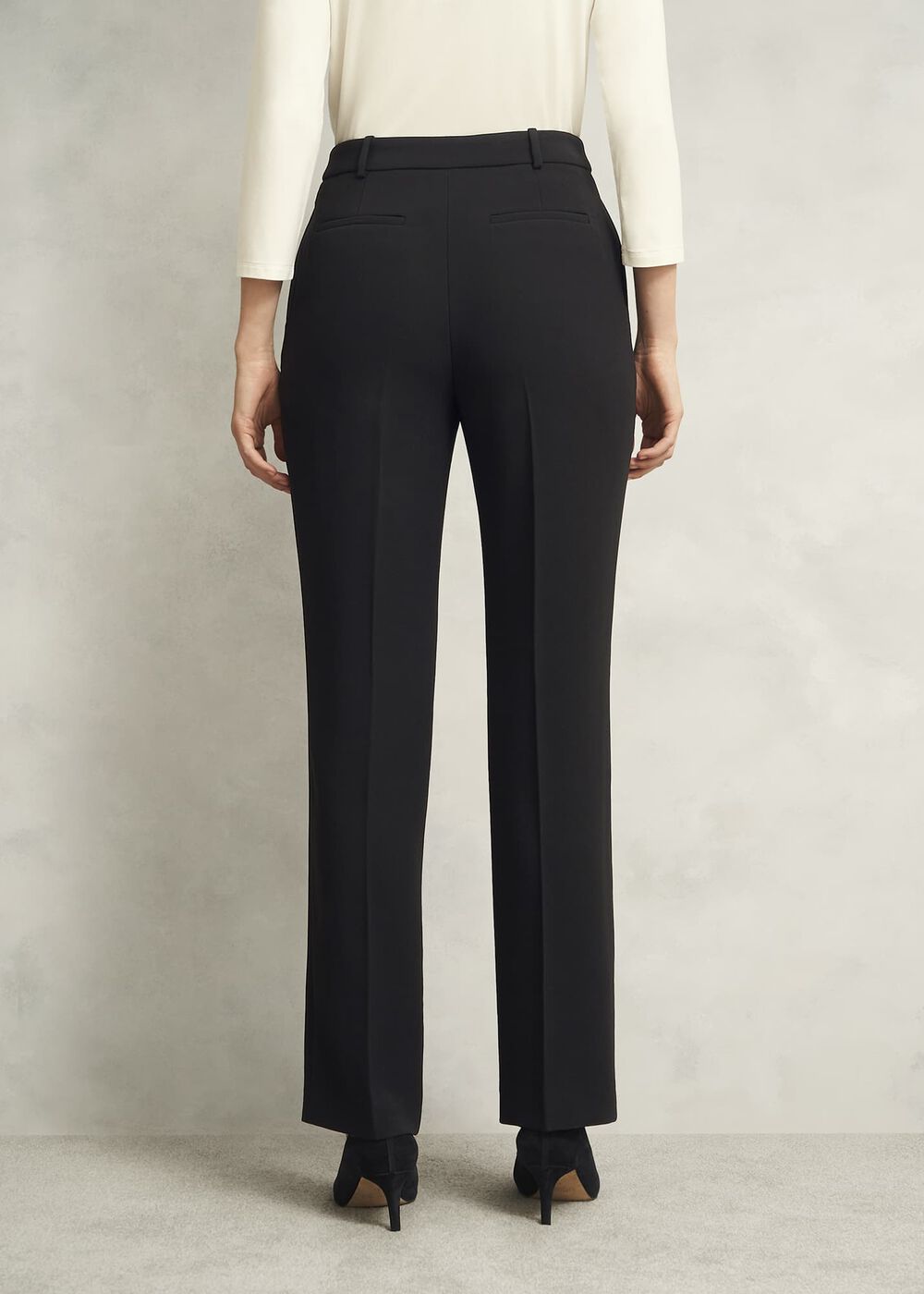 Rae Straight Trousers, Black, hi-res