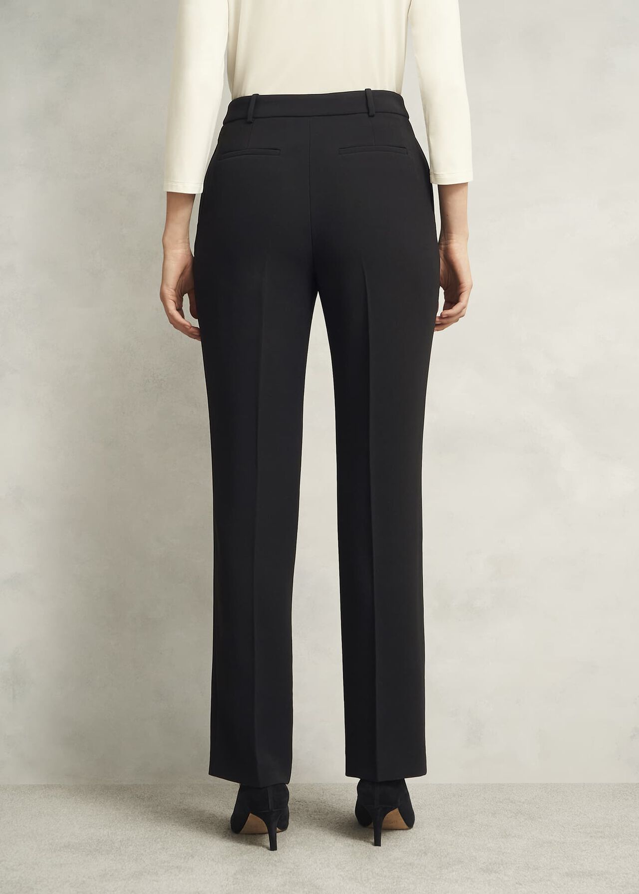 Rae Straight Pants, Black, hi-res