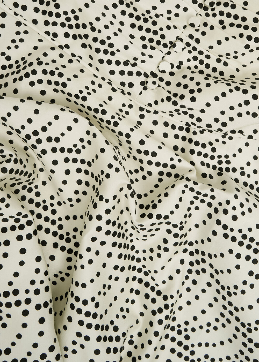 Ruthie Spot Dress, Cream Black, hi-res