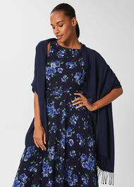 Matilda Scarf, Navy, hi-res