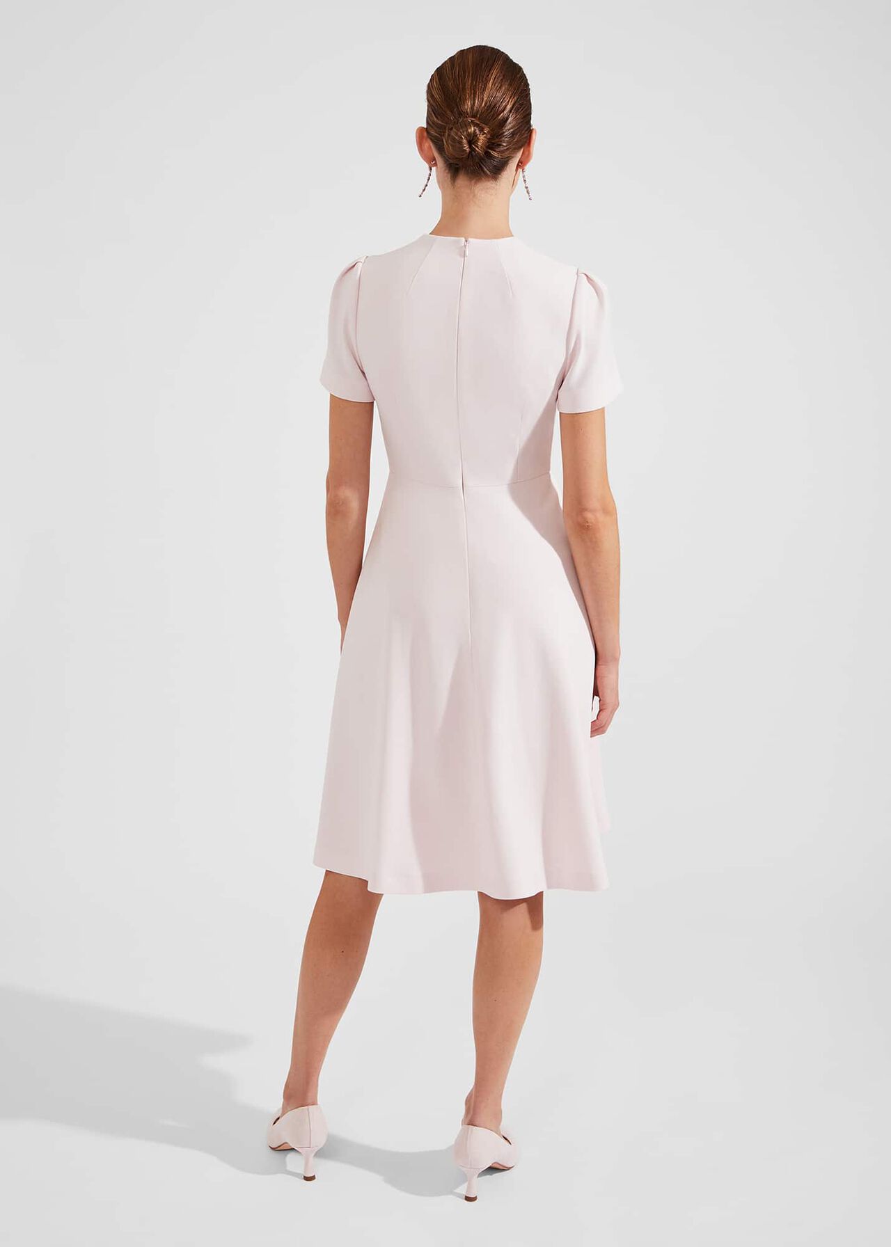 Chara Fit And Flare Dress, Pale Pink, hi-res