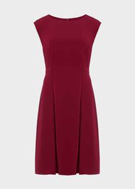 Lennon Dress, Beet Red, hi-res