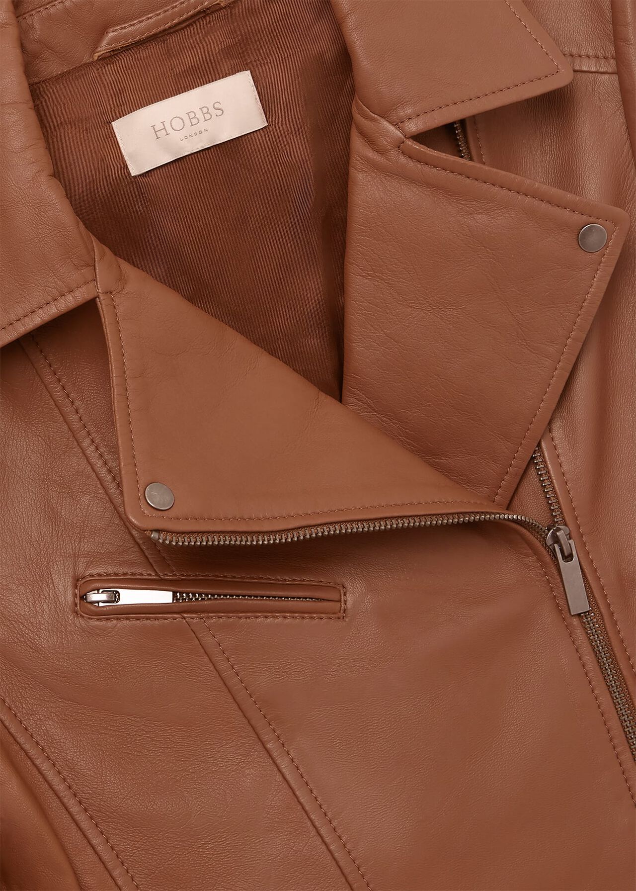Dakota Leather Jacket, Tan, hi-res