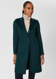 Petite Tilda Wool Coat, Dark Green, hi-res