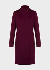 Marissa Wool Coat, Warm Plum, hi-res